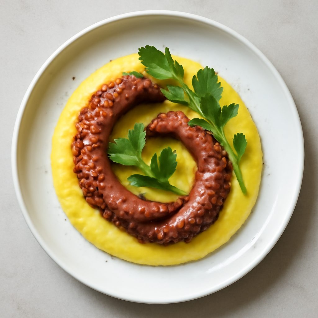 Abbracci di polpo su crema di cavolfiore allo zafferano Low Carb