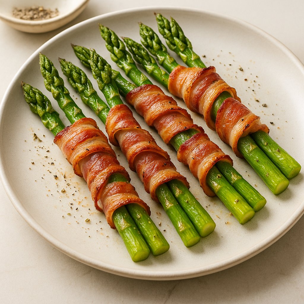 Air-Fryer Bacon-Wrapped Asparagus