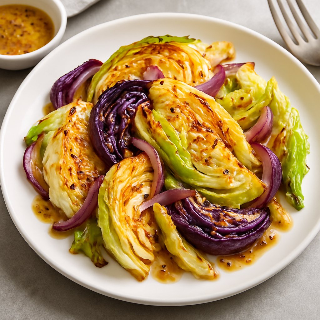 Air-Fryer Cabbage Protein