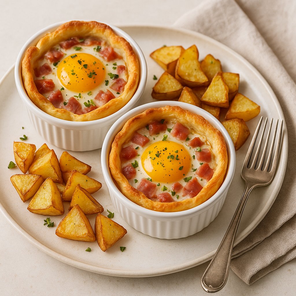 Air-Fryer Eggs Lorraine Low Fat