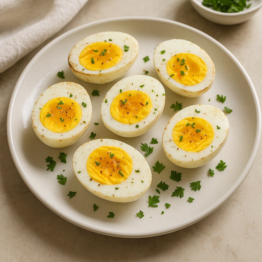 Air-Fryer Hard-Boiled Eggs Low Fat