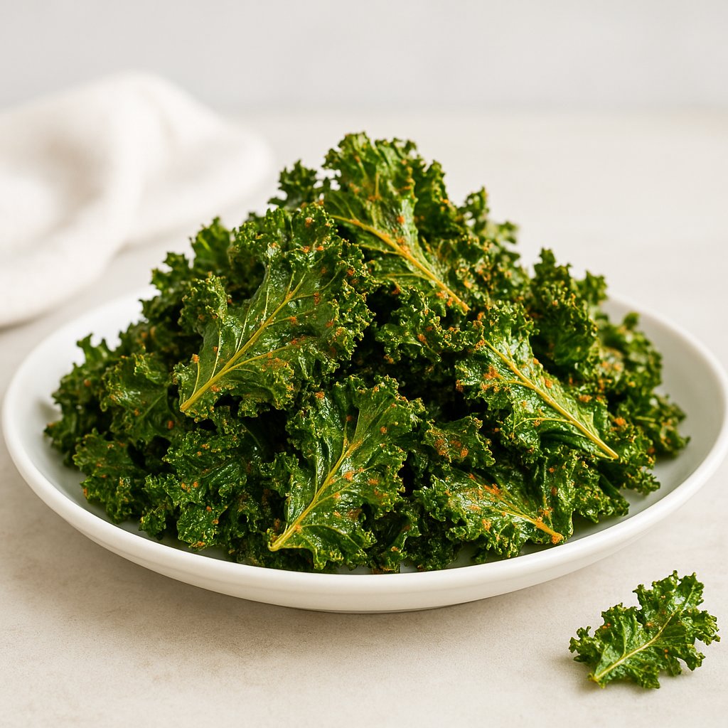 Air-Fryer Kale Chips Low Fat