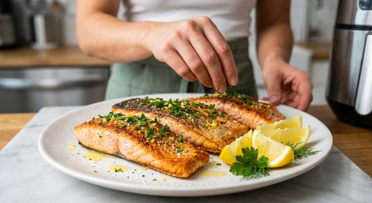 Salmone in Friggitrice ad Aria: Cena Salutare e Veloce in 15 Minuti