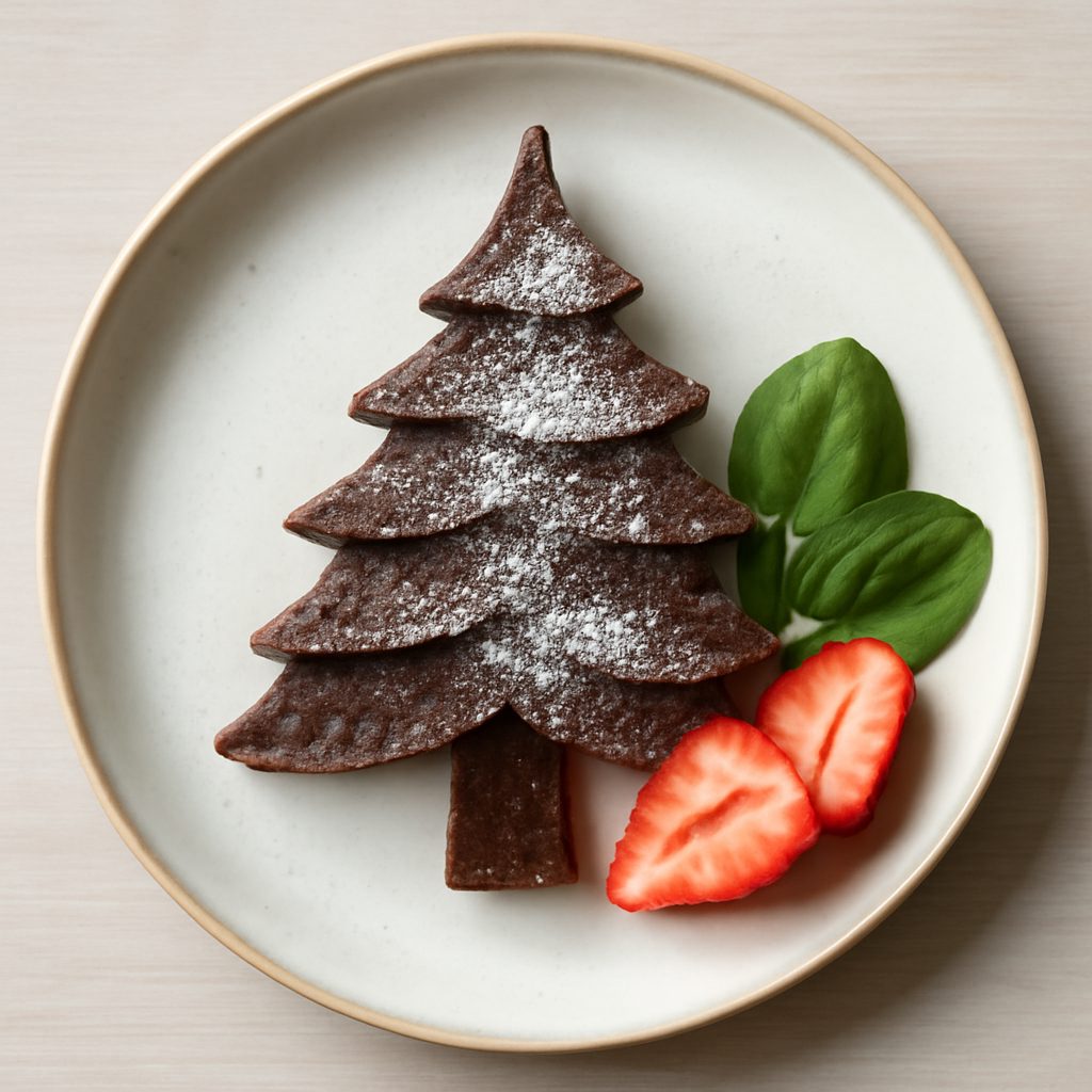 Alberello di cioccolato proteico con gelatina ai lamponi low-carb