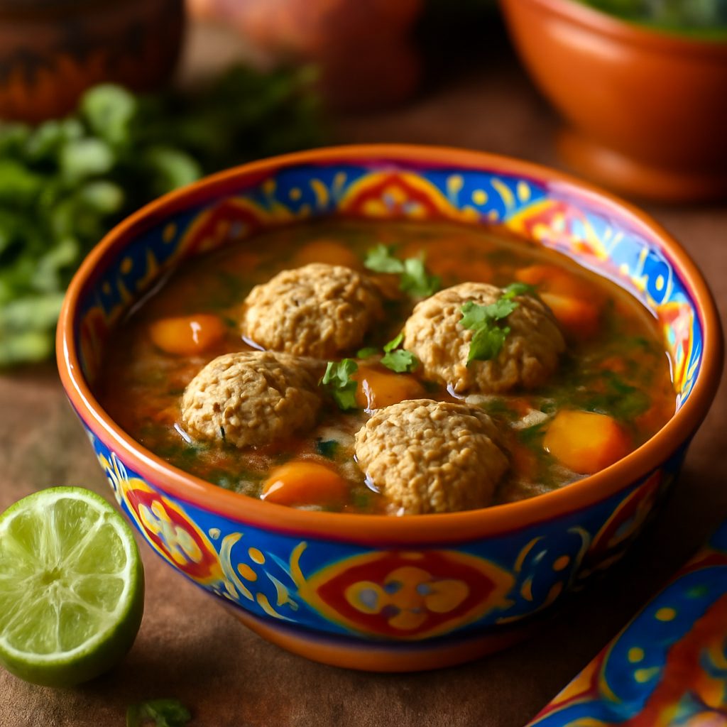 Albondigas Soup - Zuppa di Polpettine Messicane