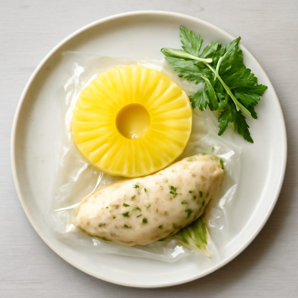 Ananas sottovuoto proteico low-carb