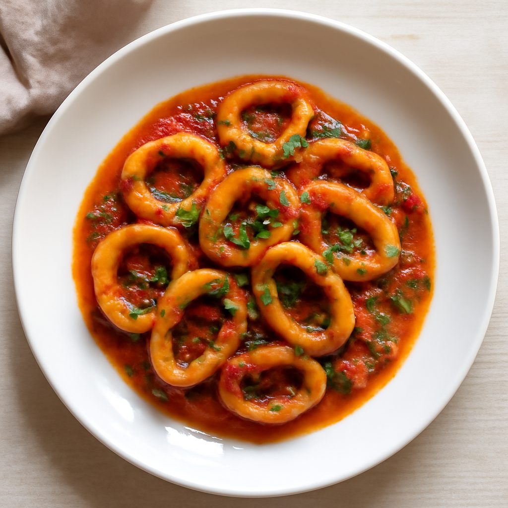 Anelli di totano in umido proteico low-carb