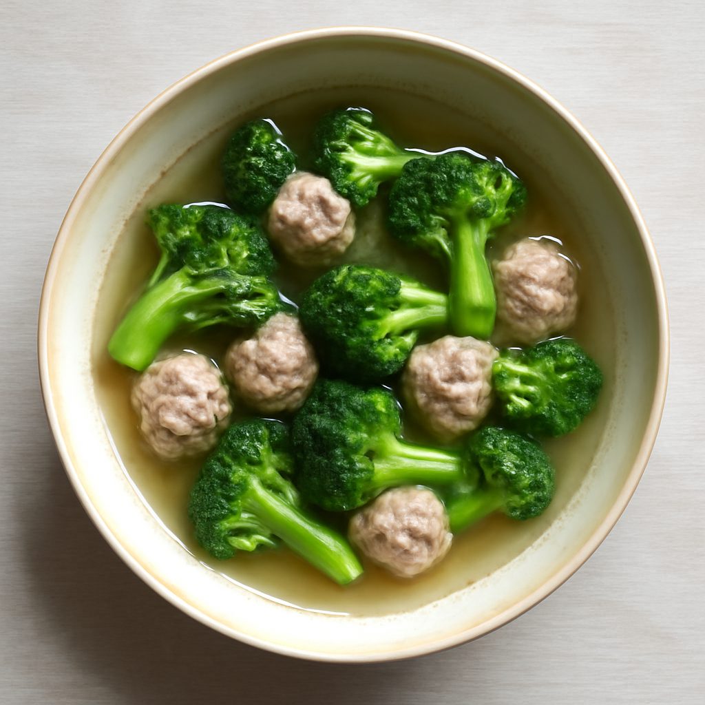 Antica minestra ai broccoletti proteica low-carb