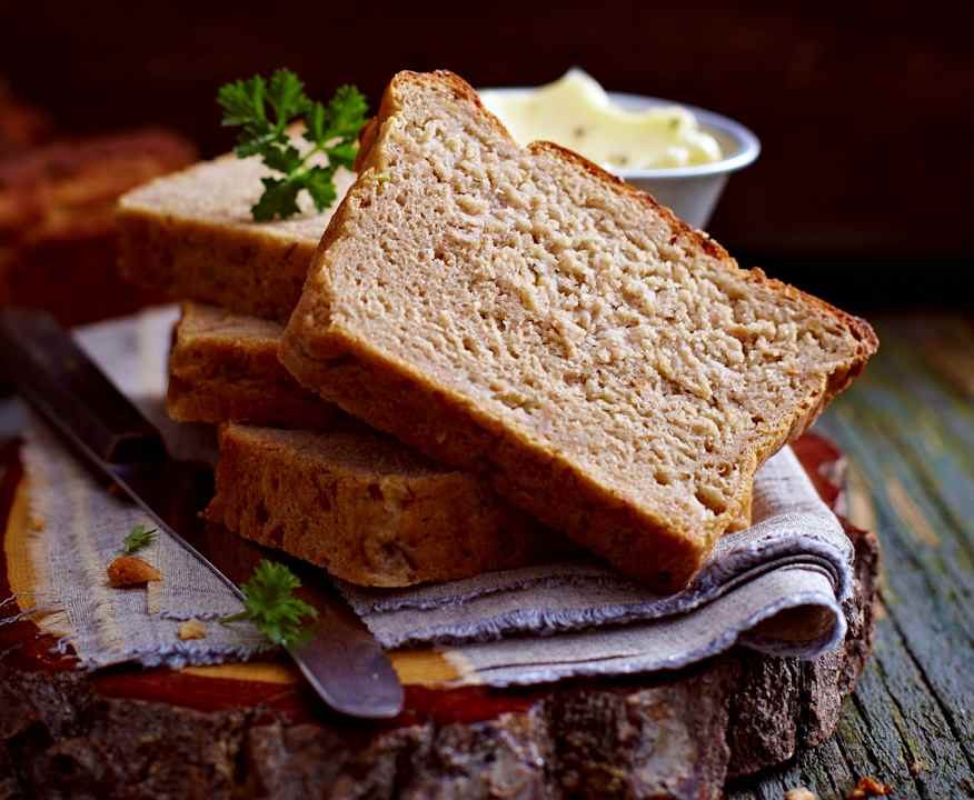 Apfel-Zwiebel-Brot Protein