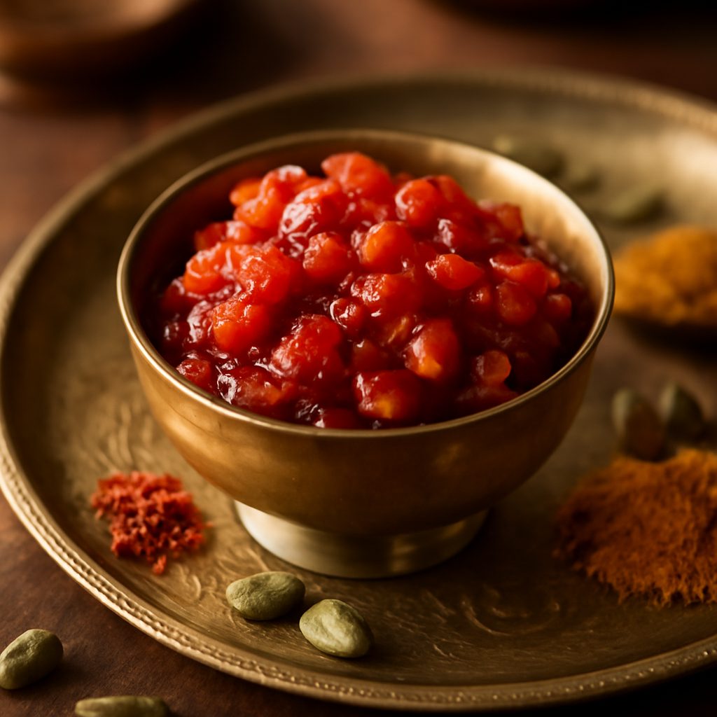 Apple and Tomato Chutney High-