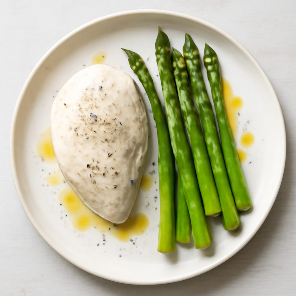 Asparagi sottovuoto proteici low-carb