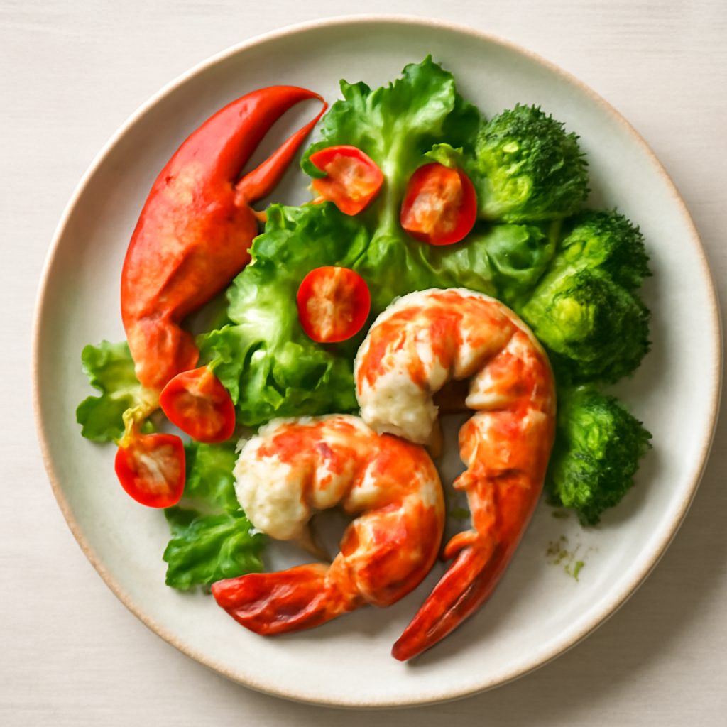 Astice in bella vista proteico low-carb