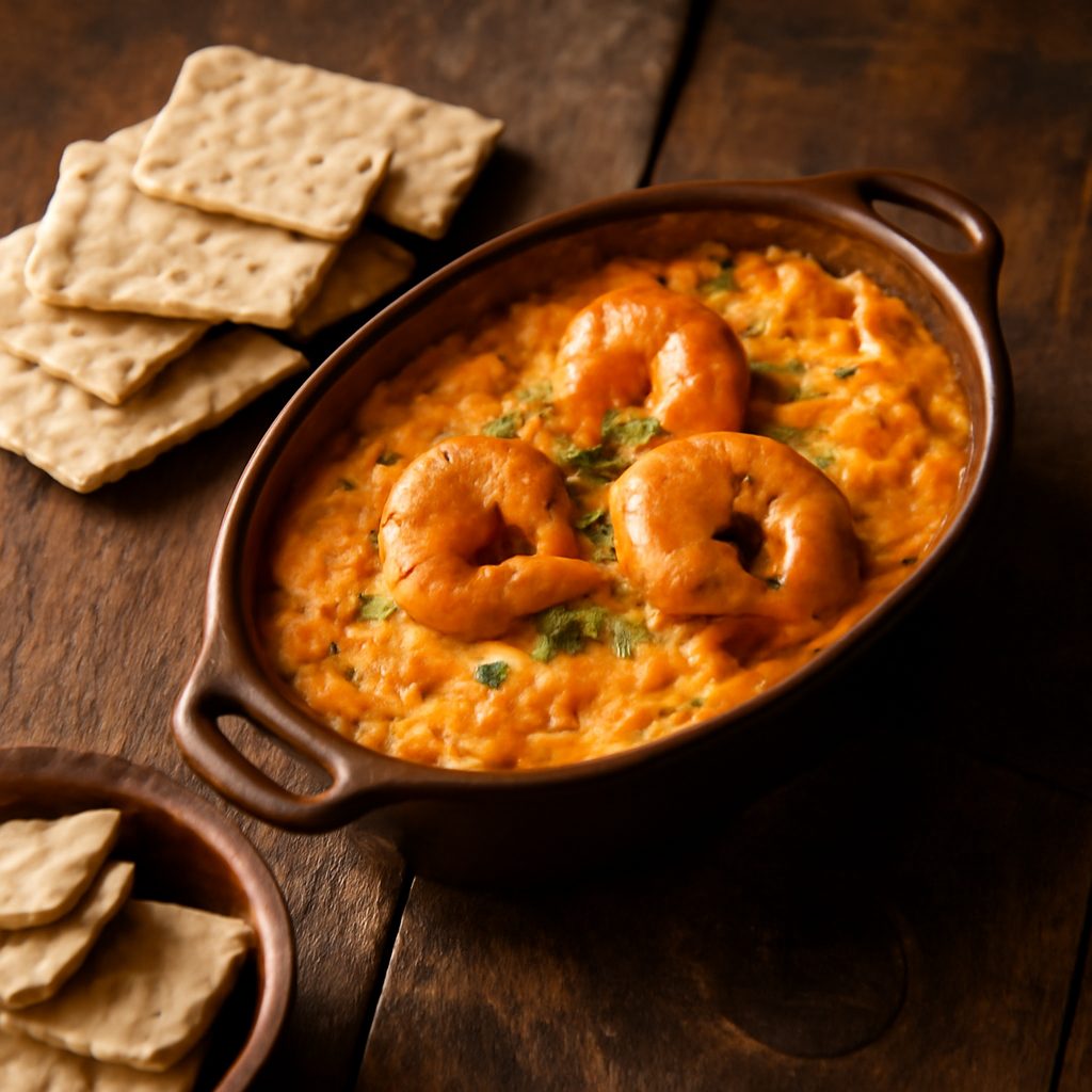 Dip di Gamberetti Caldo zia Mayme Low Fat