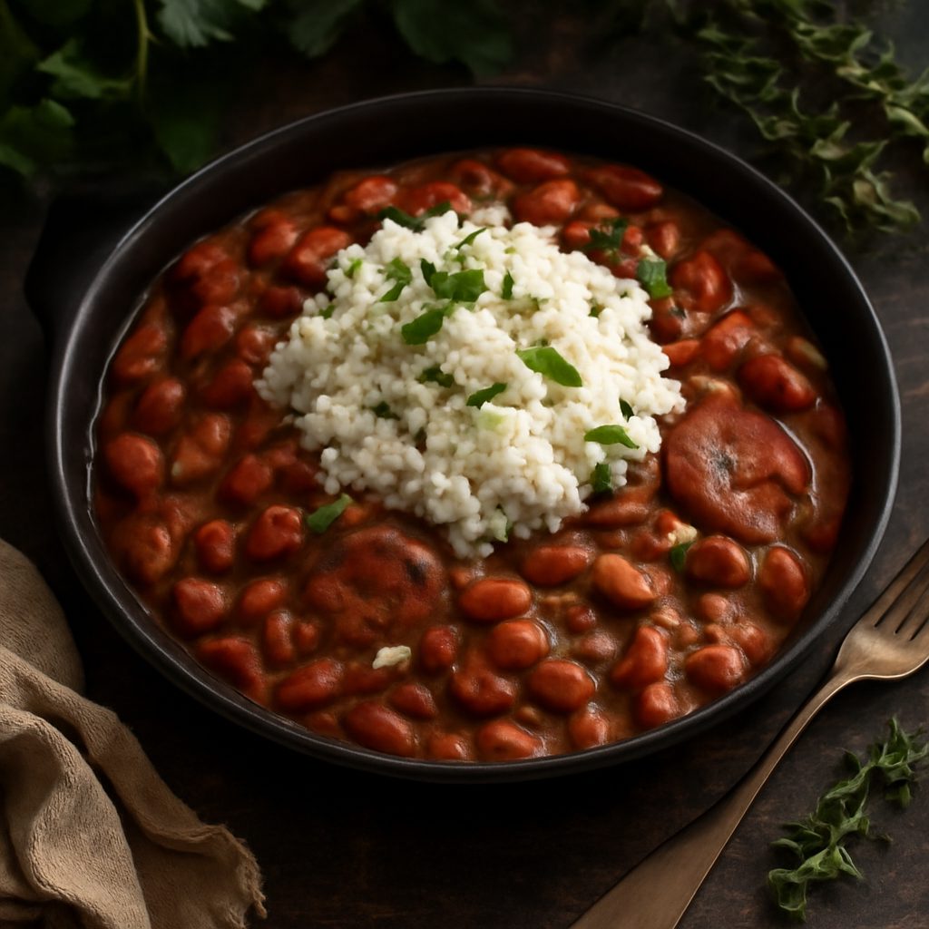 Autentico Riso e Fagioli Rossi alla Louisiana