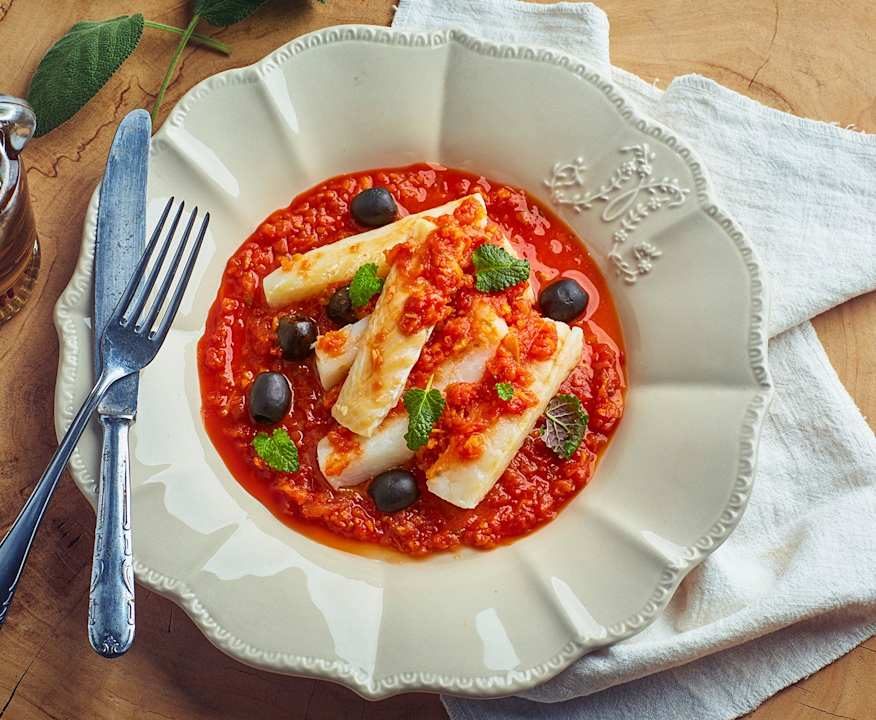 Baccalà alla livornese Low Fat
