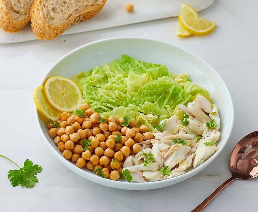 Baccalà con cavolo verza e ceci Protein