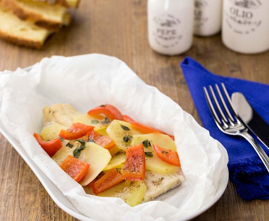 Baccalà con patate e peperoni alla maggiorana Protein