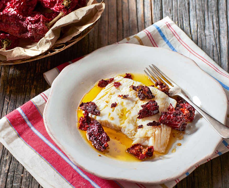 Baccalà con peperoni cruschi Protein