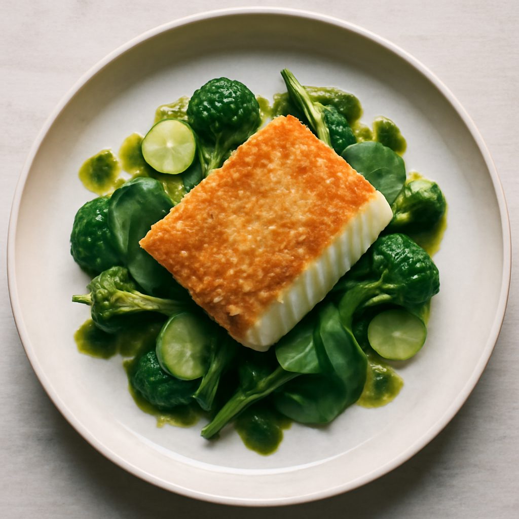 Baccalà croccante proteico con friarielli piccanti low-carb