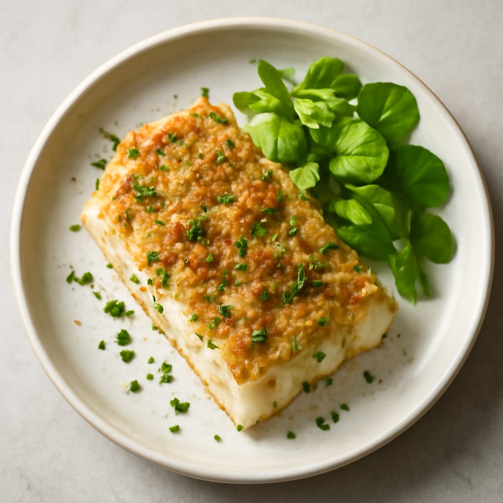 Baccalà gratinato proteico con spinaci e carote low-carb