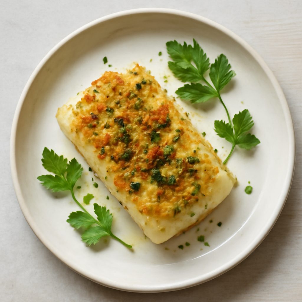 Baccalà gratinato con zucchine e uova