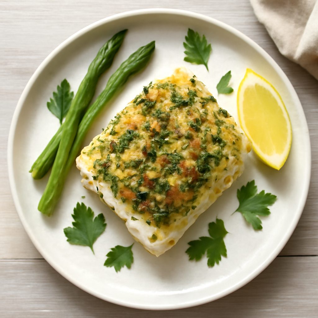 Baccalà gratinato proteico low-carb