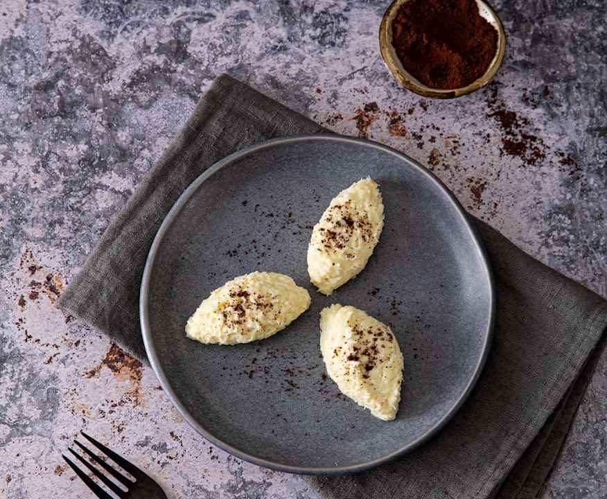 Baccalà mantecato con polvere di caffè Low Fat