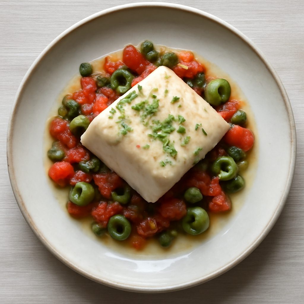 Baccalà con verza e ceci