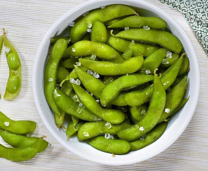 Baccelli di soia al vapore (Edamame) Low Carb