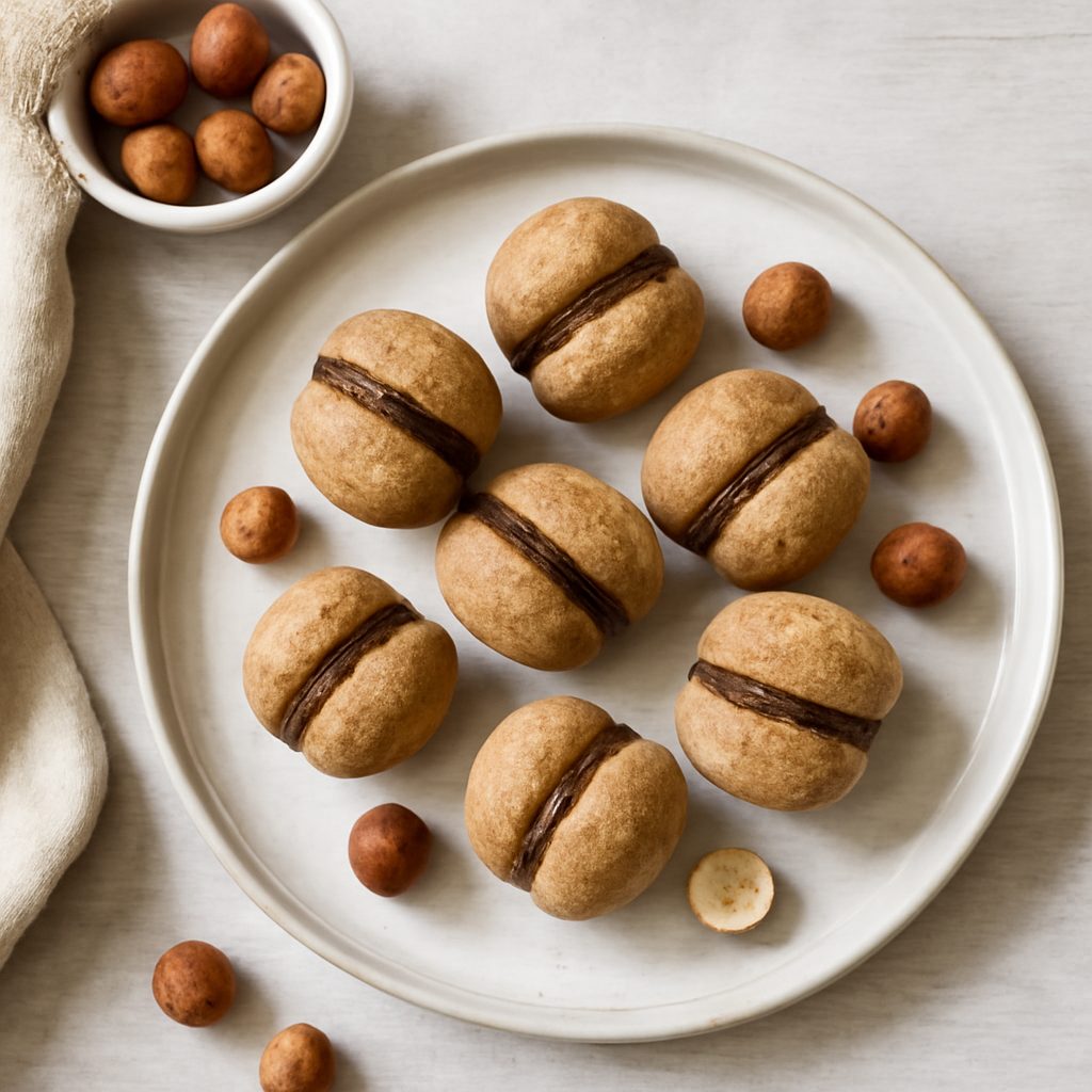 Baci di dama proteici alle nocciole low-carb