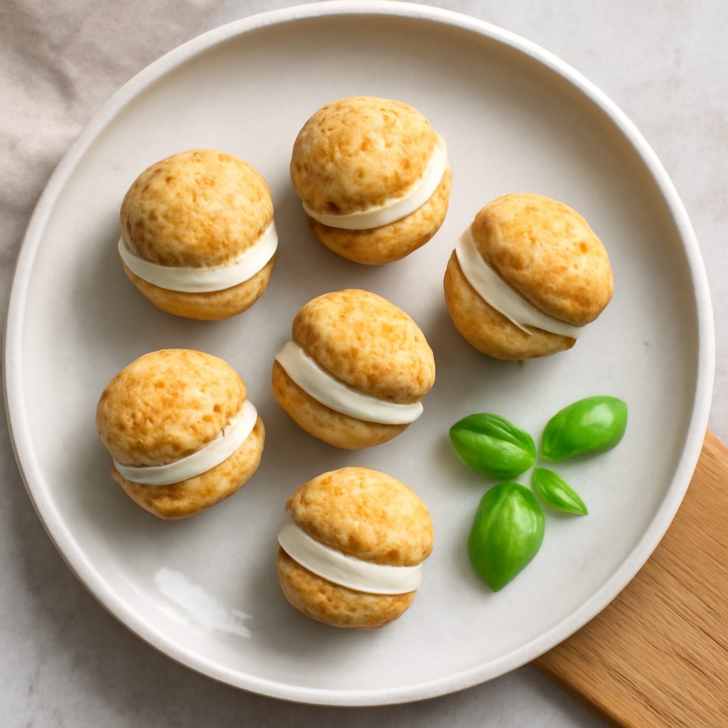 Baci di dama salati al formaggio proteici low-carb
