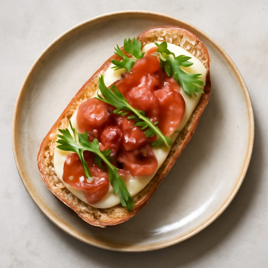 Baguette pancetta e provolone proteica low-carb