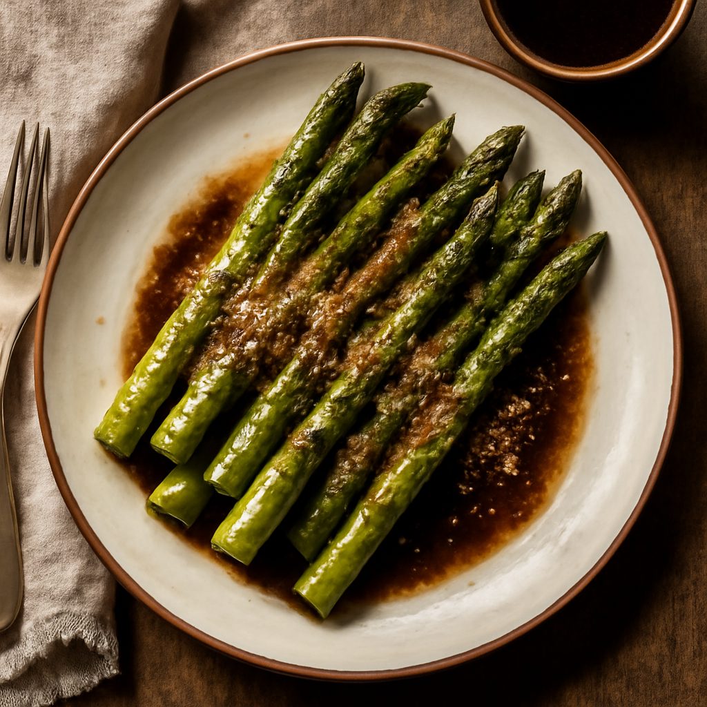 Asparagi al Forno con Salsa di Balsamico e Burro Low Carb