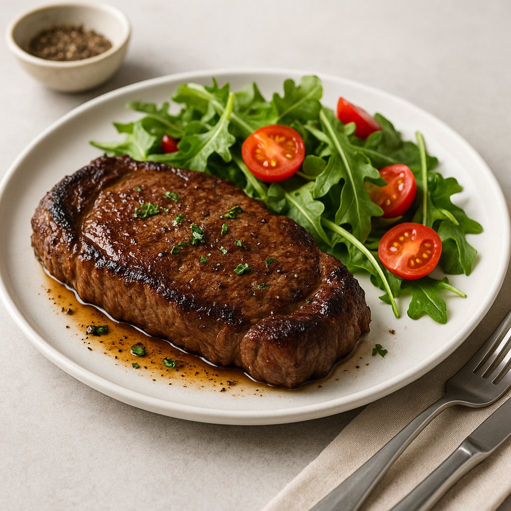 Baked Steak Protein