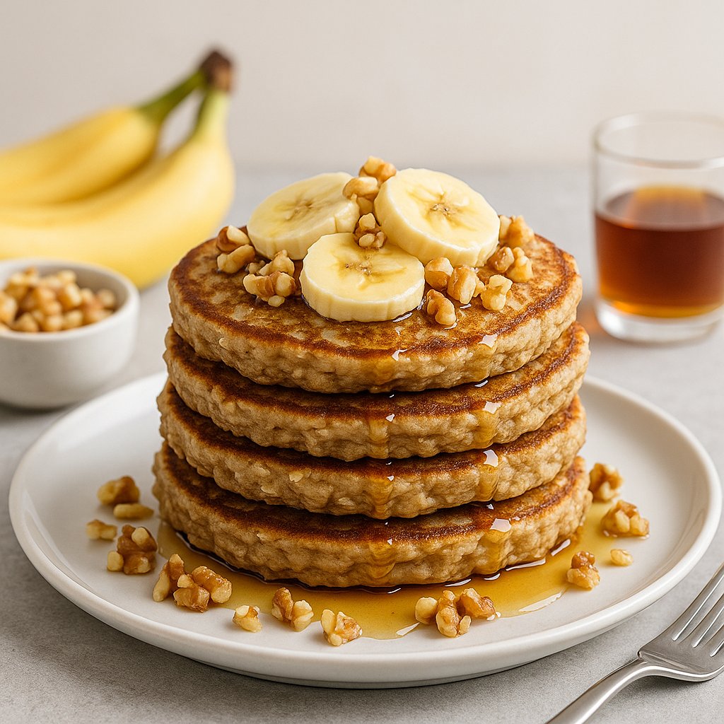 Banana Oatmeal Pancakes Low Fat