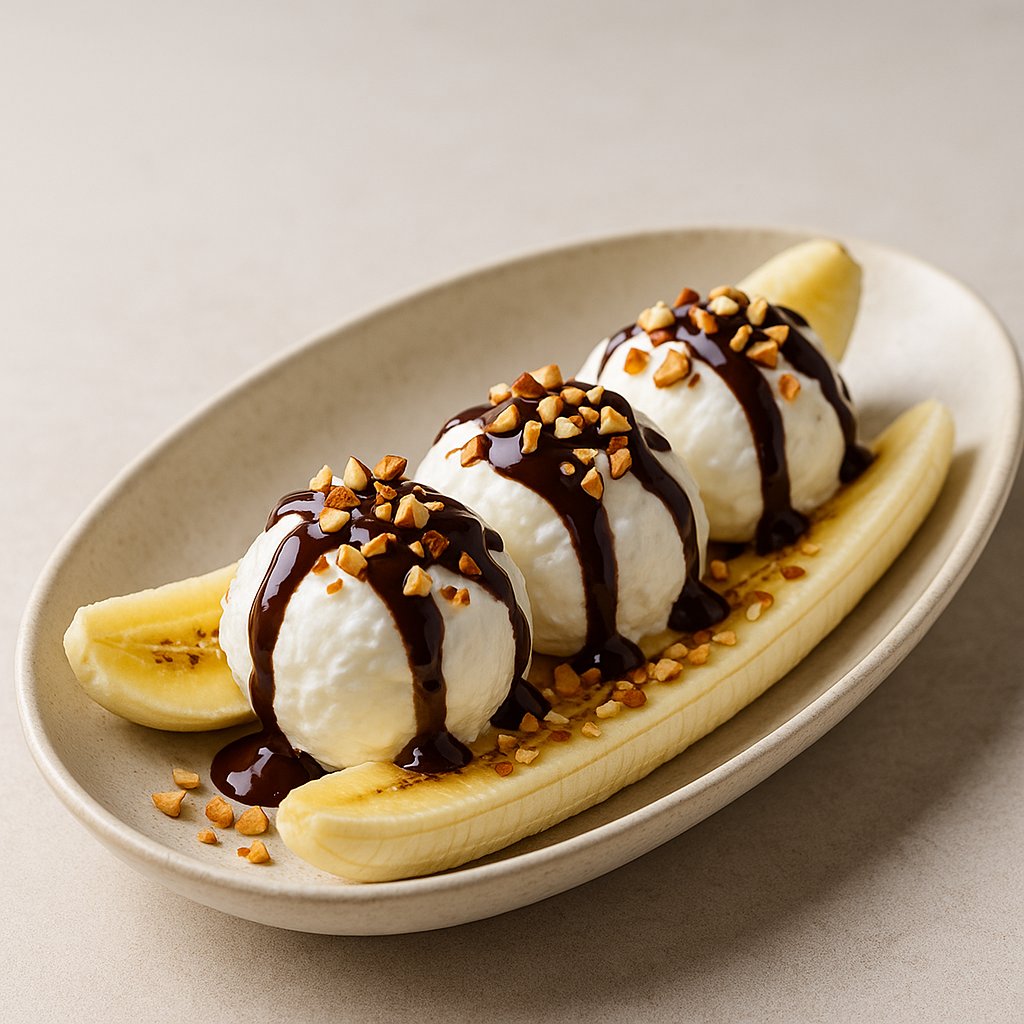 Banana split Low Carb