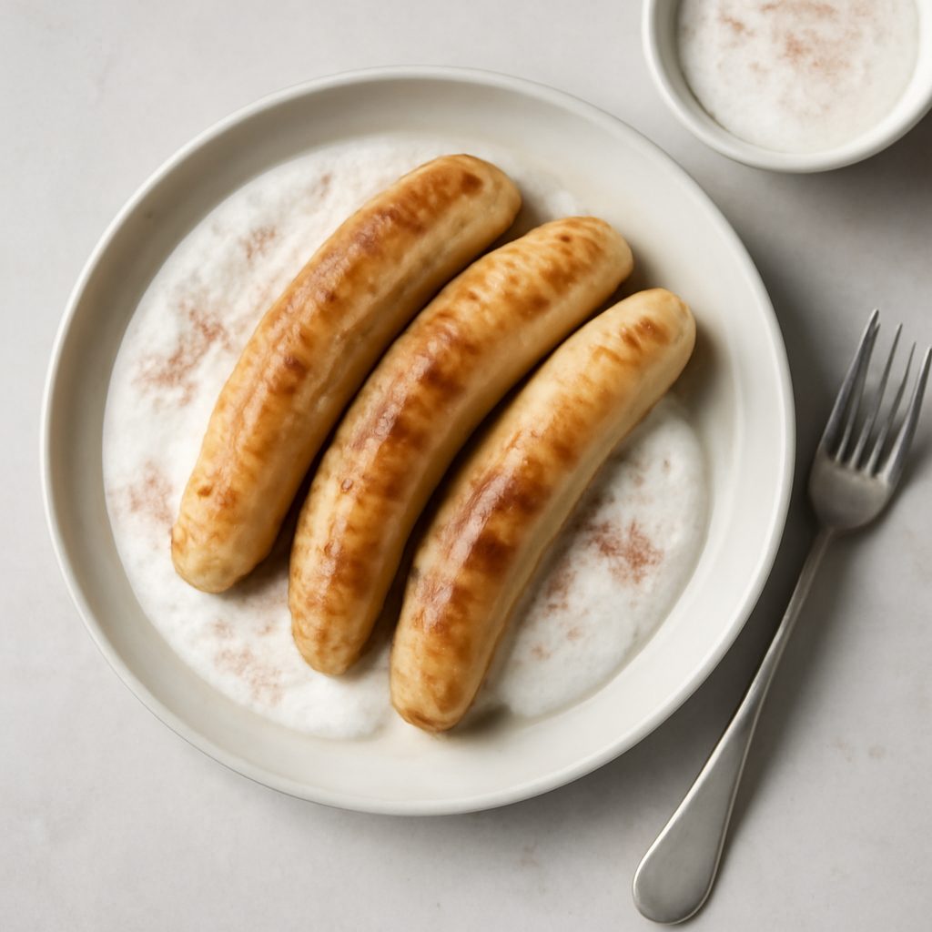 Banane sottovuoto proteiche con salsa al cocco e cannella fit