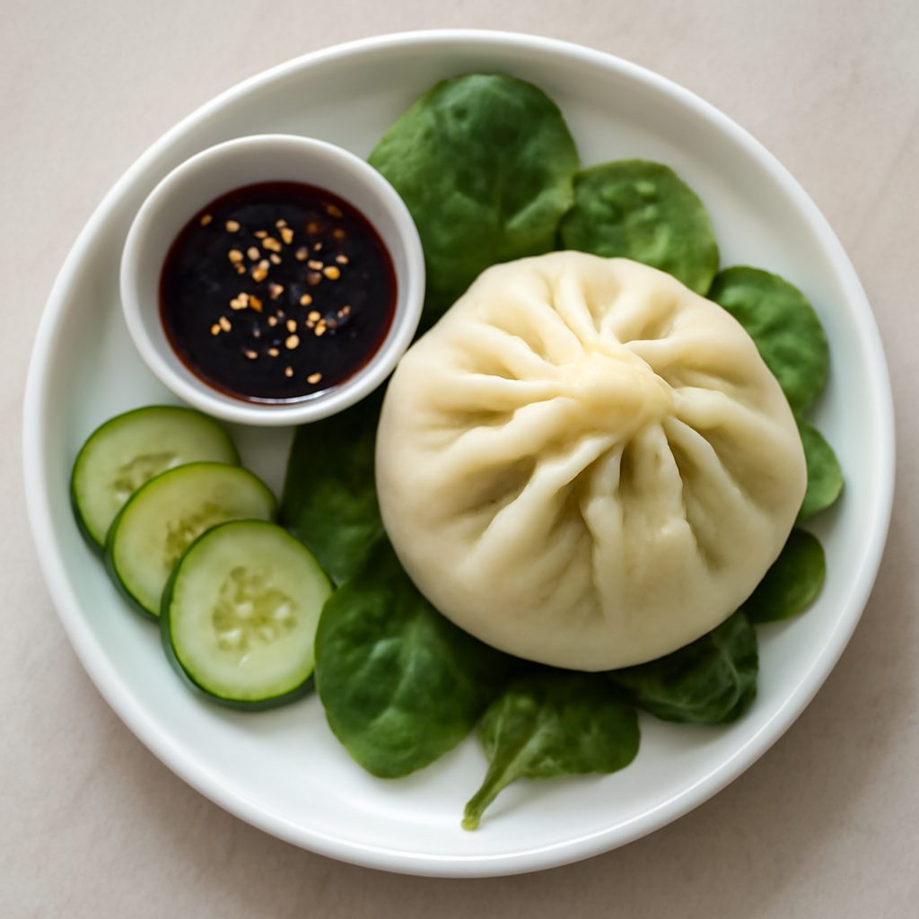 Baozi di maiale al vapore proteico low-carb