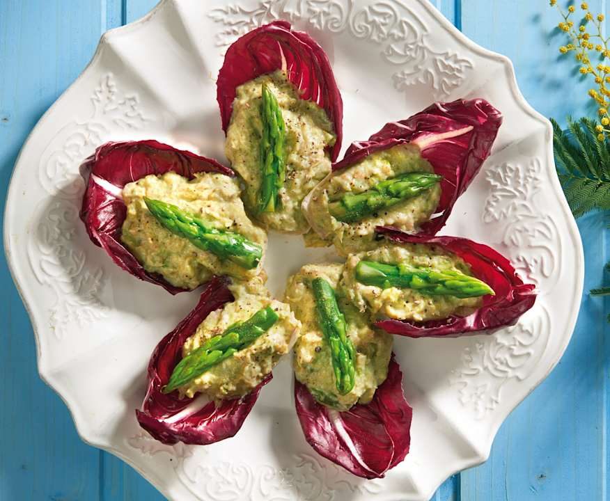 Barchette agli asparagi e salmone Protein