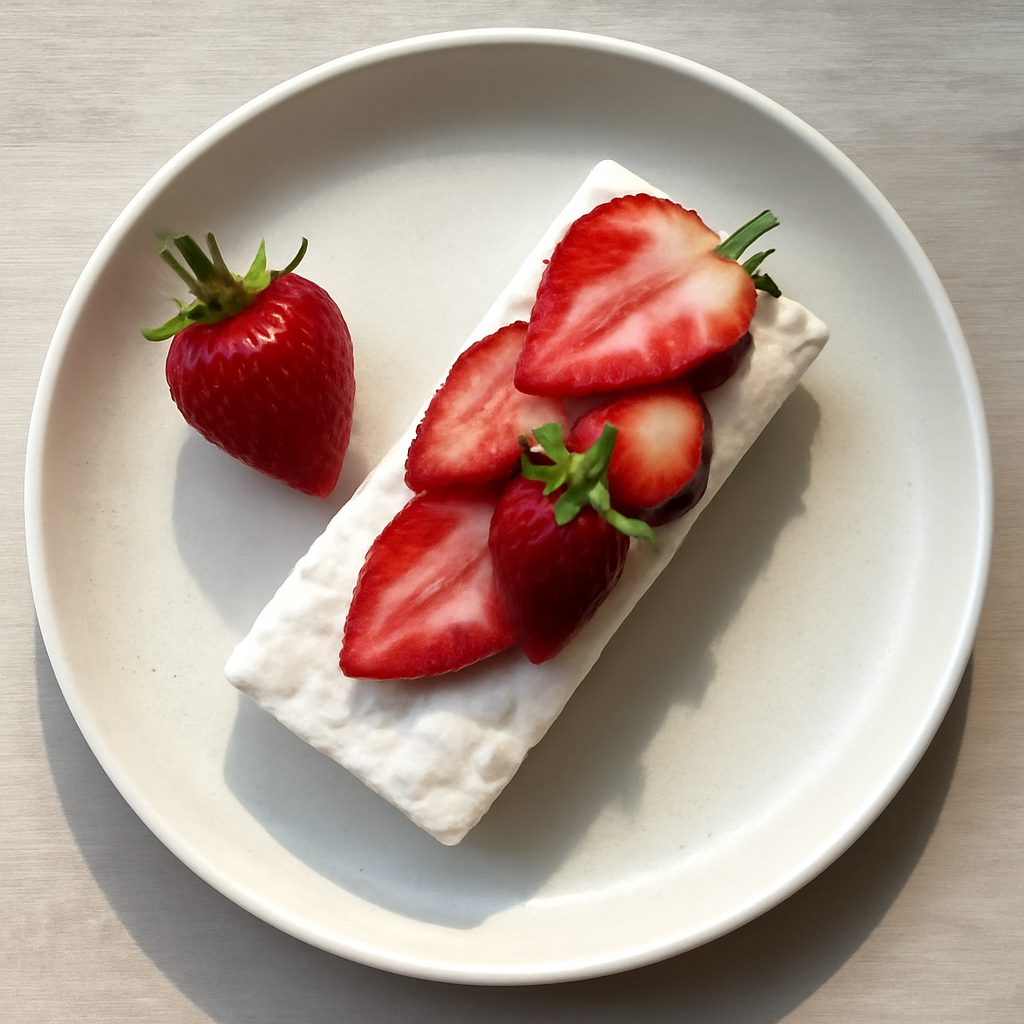 Barretta di Frozen Yogurt e Fragole