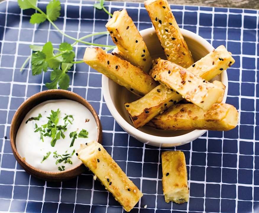 Bastoncini di farina di ceci all'aglio Low Fat