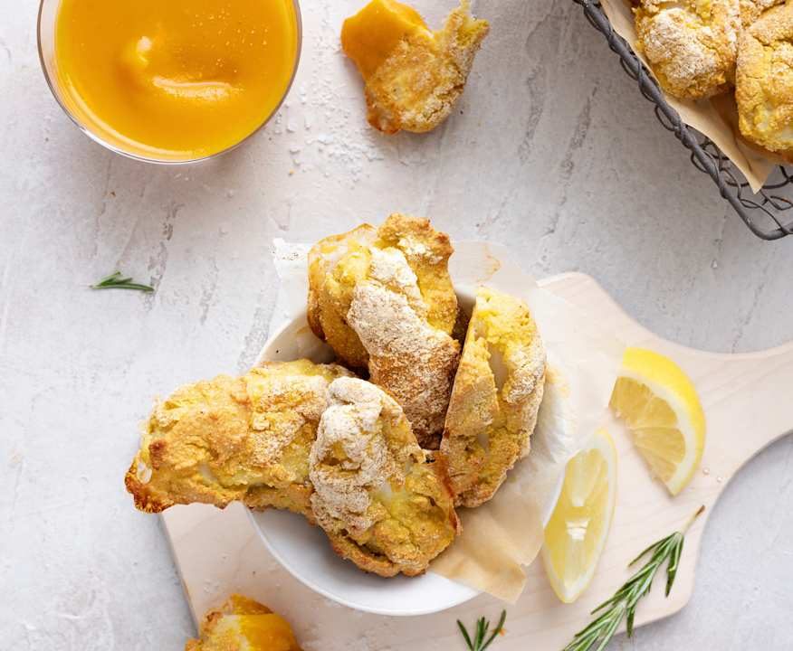 Bastoncini di pesce con salsa alla zucca Low Carb