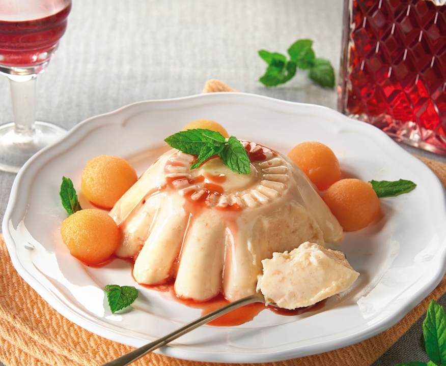 Bavarese al melone senza panna