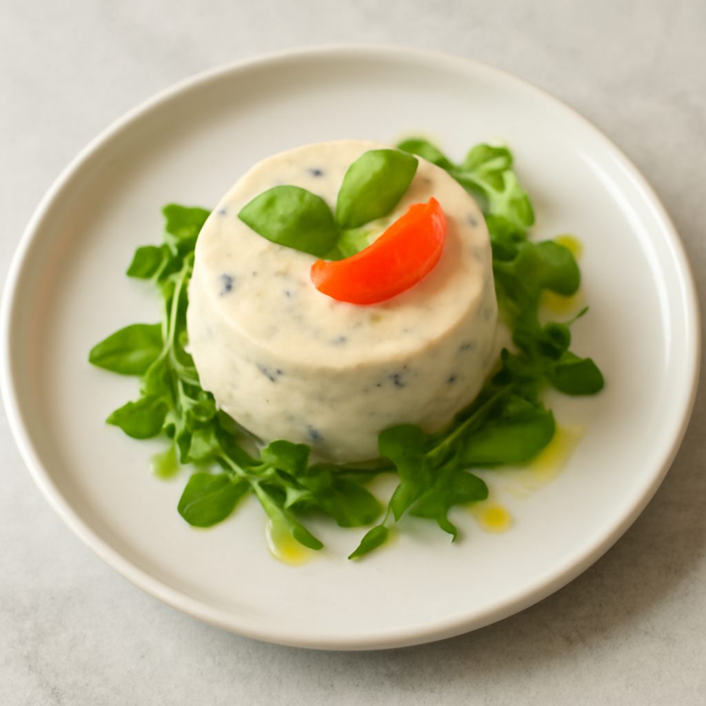 Bavarese di Roquefort con Uva e Noci
