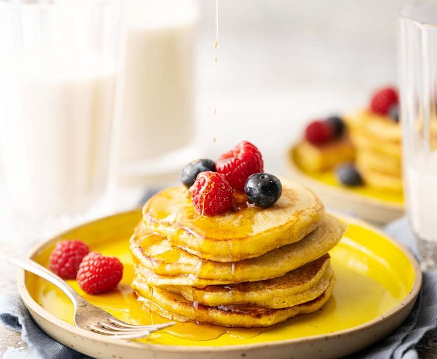 Bevanda a base di arachidi e pancakes alle arachidi Protein