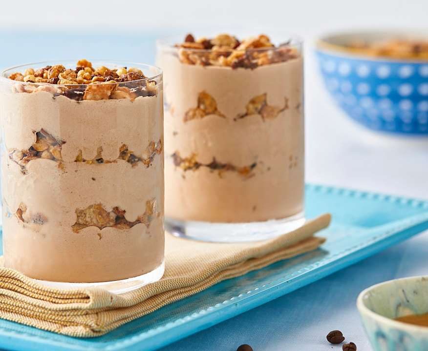 Bicchieri di semifreddo al caffè (senza lattosio) Protein