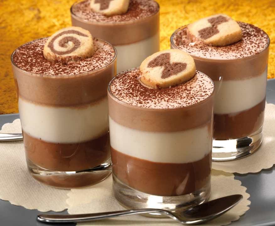 Bicchierini ai 3 cioccolati Protein