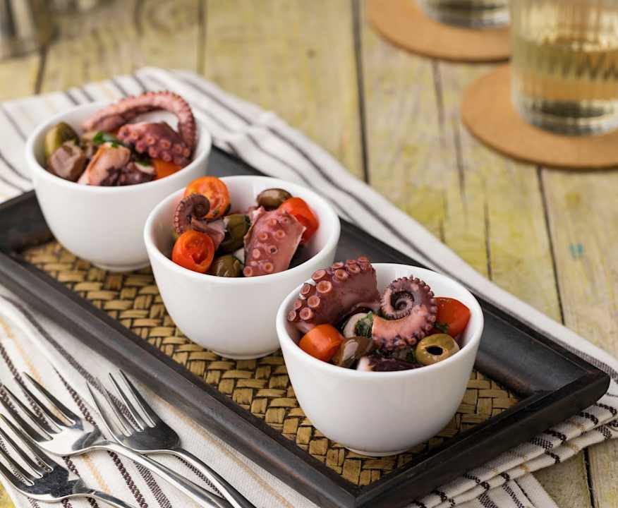Bicchierini di polpo e pomodorini Protein