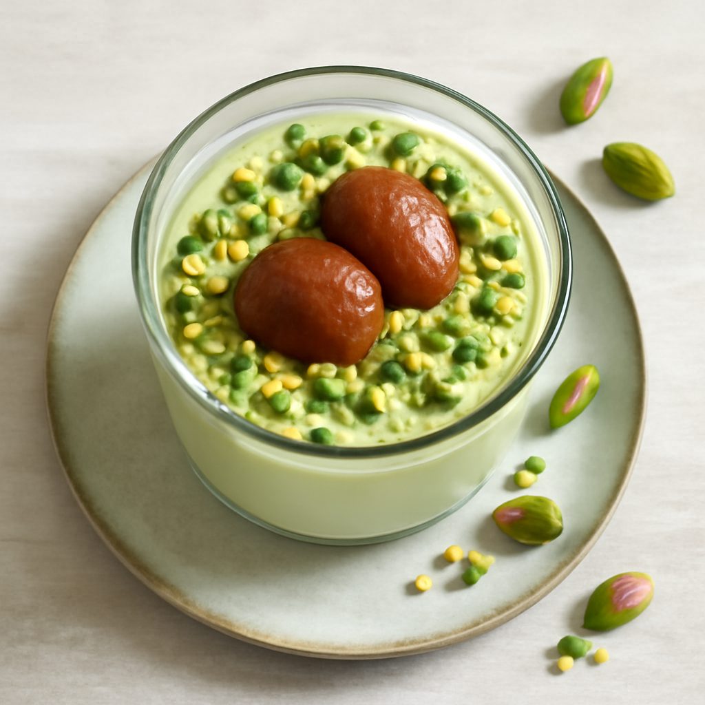 Bicchierino al pistacchio e marrons glacés