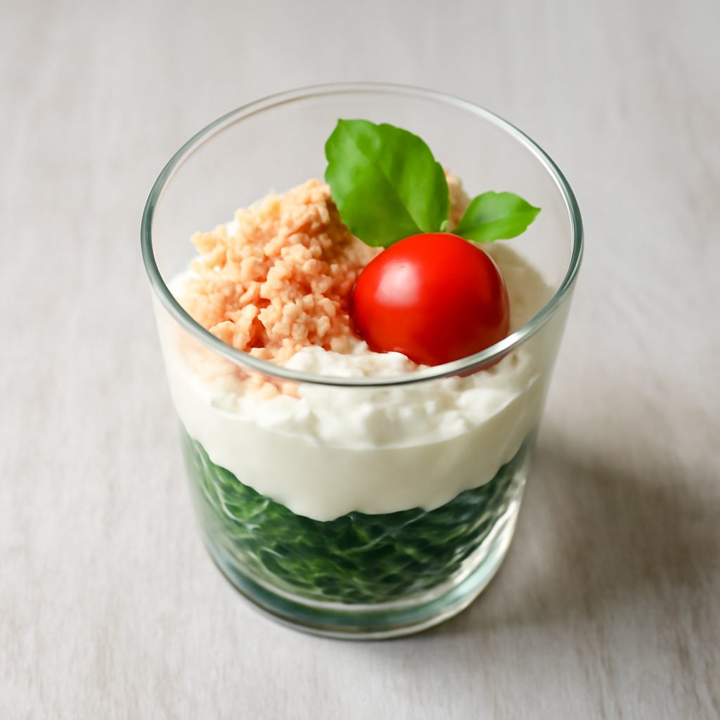 Bicchierino di ricotta alle prugne e cipolla